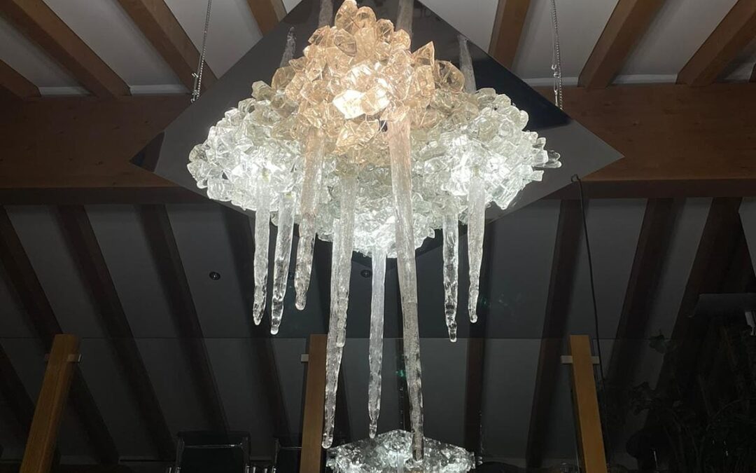 Lustre « Grotte gelée » – Bertrand Cazenave