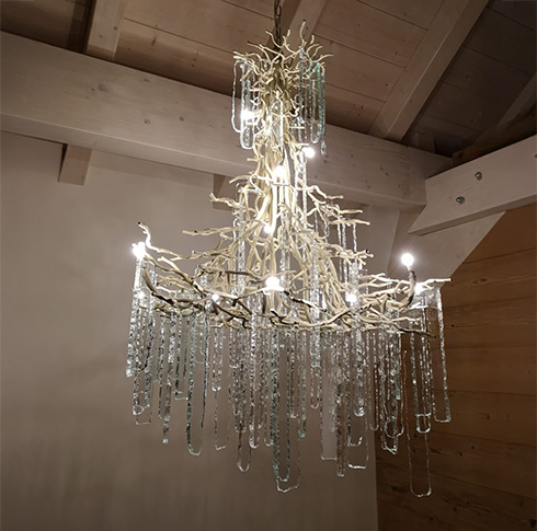 Lustre « Arbre gelé » – Bertrand Cazenave