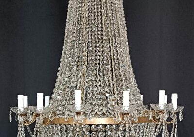 Lustre Empire Montgolfière à Bras de Lumière – Prestige et Rayonnement