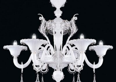 Exceptionnel lustre en verre artisanal de Murano
