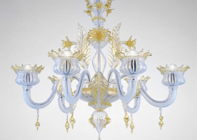 Lustre artisanal en verre de Murano