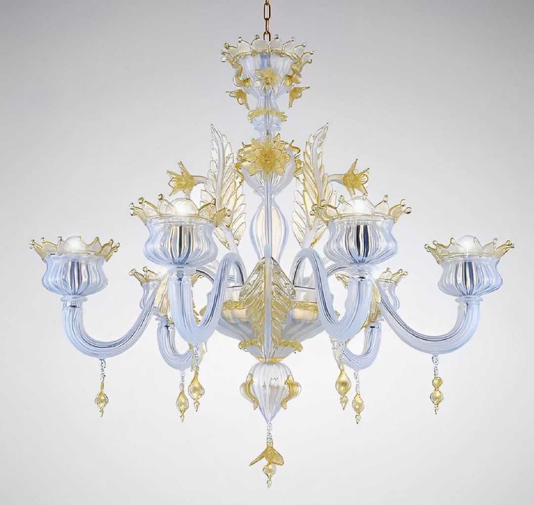 Lustre artisanal en verre de Murano Lustre artisanal en verre de Murano