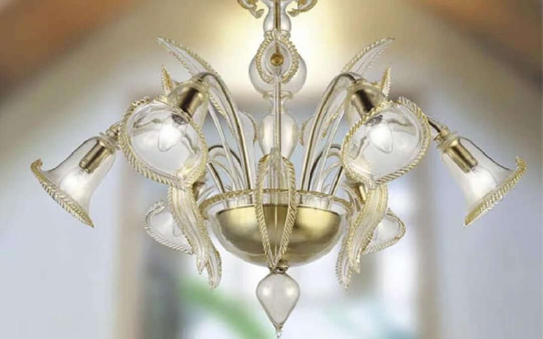 Lustre de Murano au design modernisé