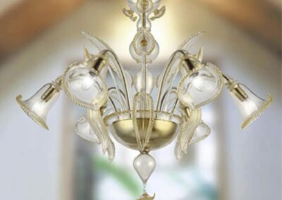 Lustre de Murano au design modernisé