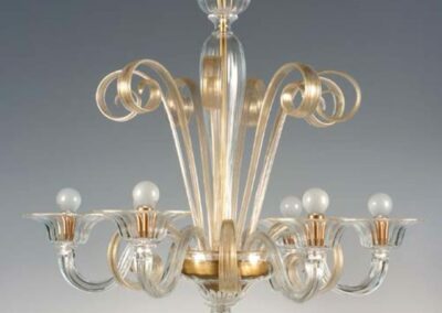 Lustre de Murano en verre soufflé – design moderne classique
