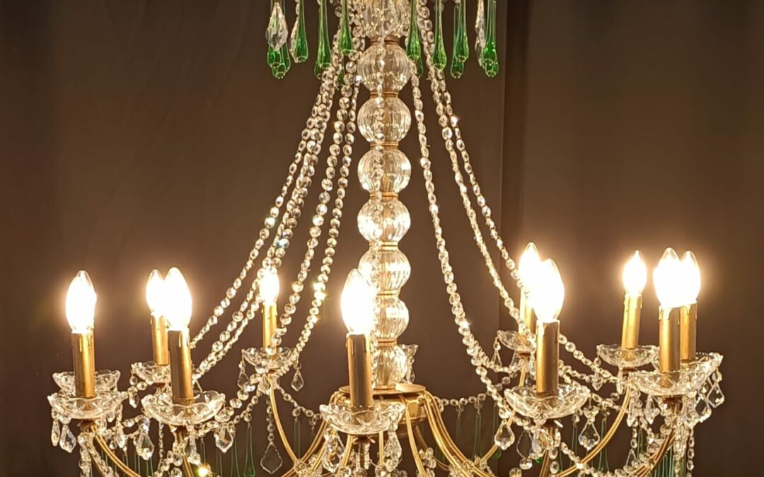 Lustre de style corbeille