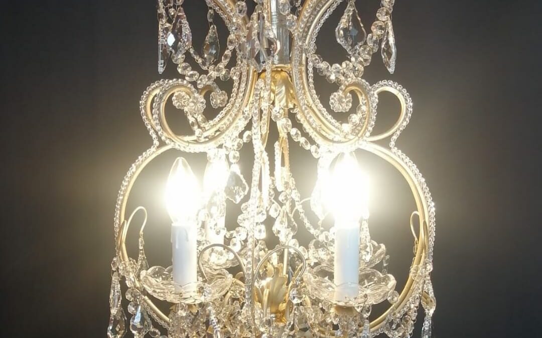 Lustre cage artisanal