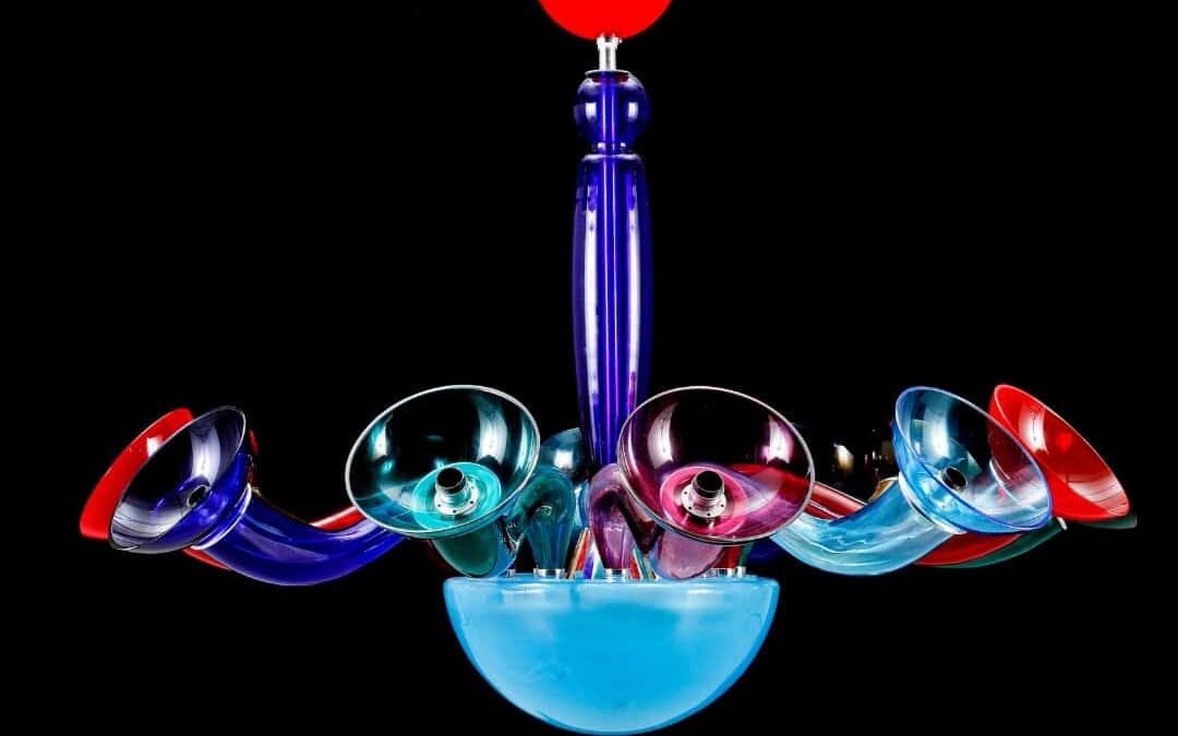 Lustre en verre de Murano contemporain