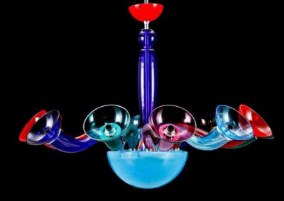 Lustre en verre de Murano contemporain