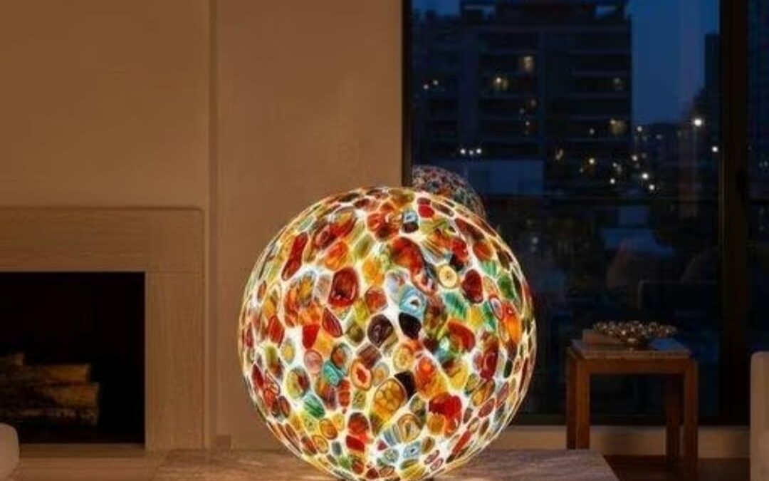 Lampe Verre de murano soufflé